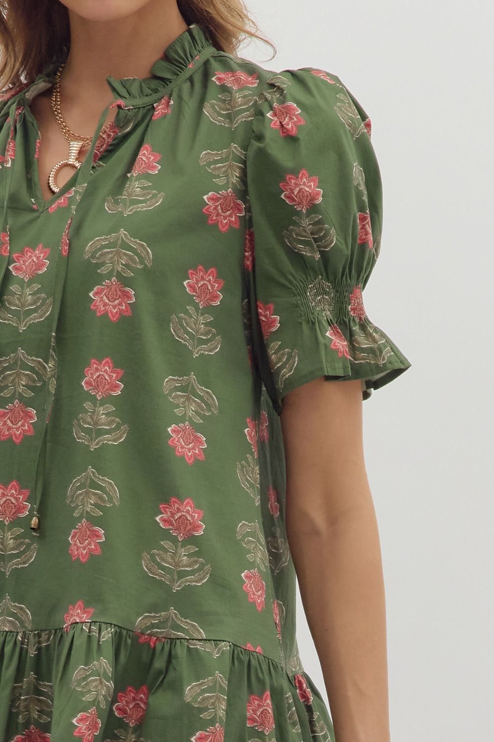 Fresh Beginnings Dress - Olive