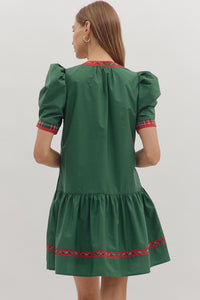 Mistletoe Kisses Dress - Green