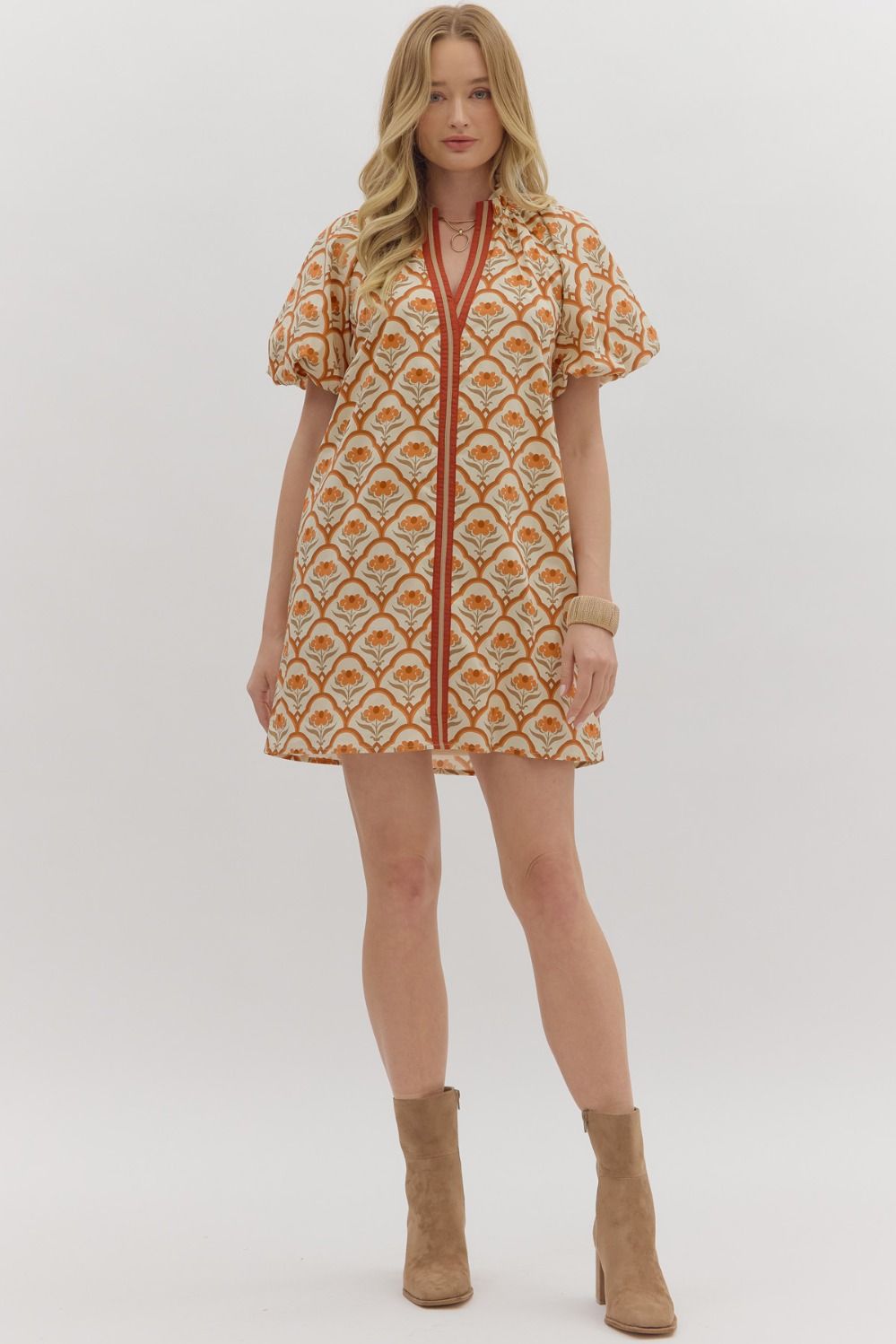 Autumn Noir Dress - Ecru