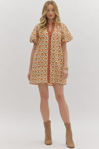 Autumn Noir Dress - Ecru