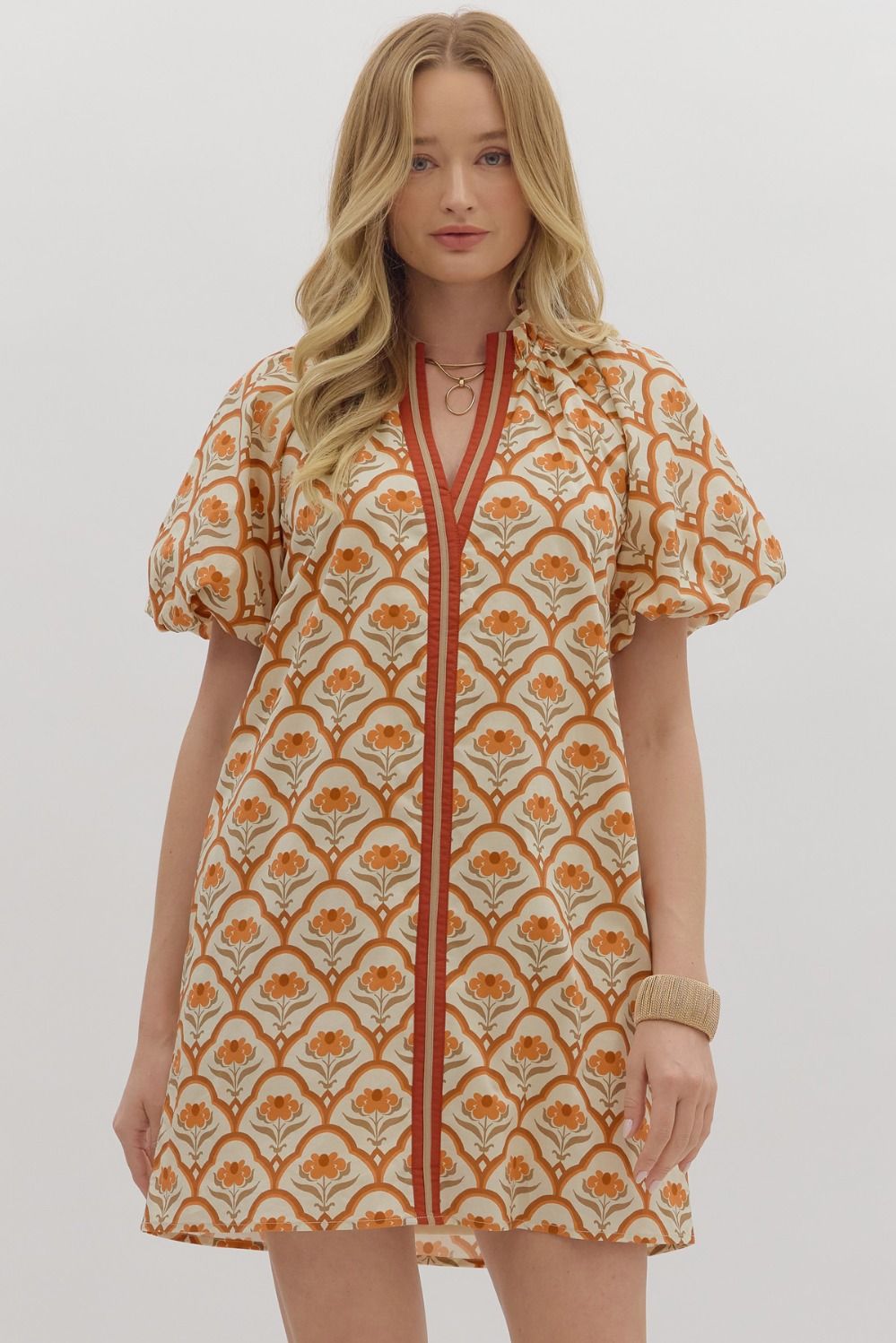 Autumn Noir Dress - Ecru