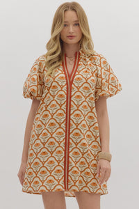 Autumn Noir Dress - Ecru