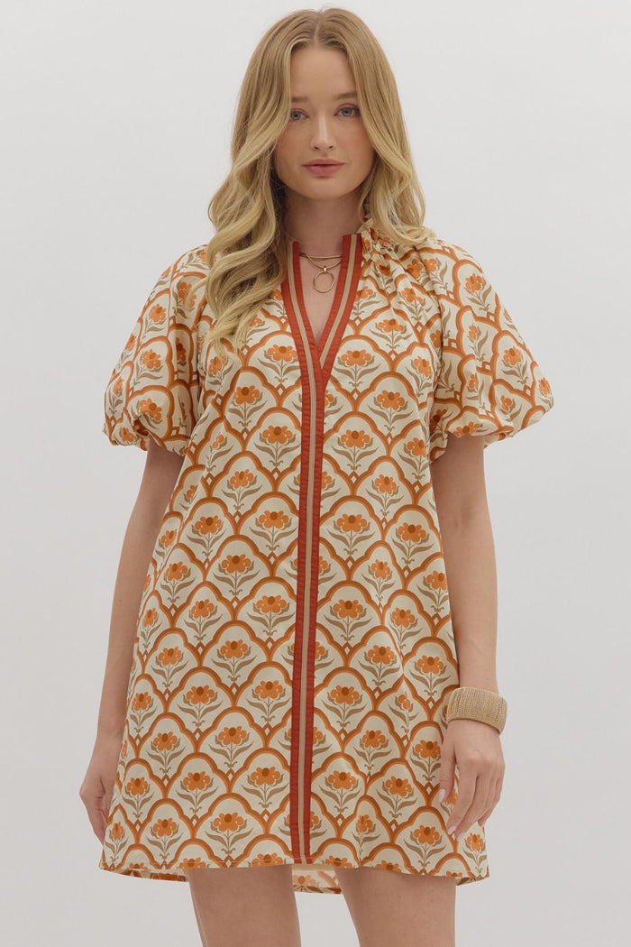 Autumn Noir Dress - Ecru