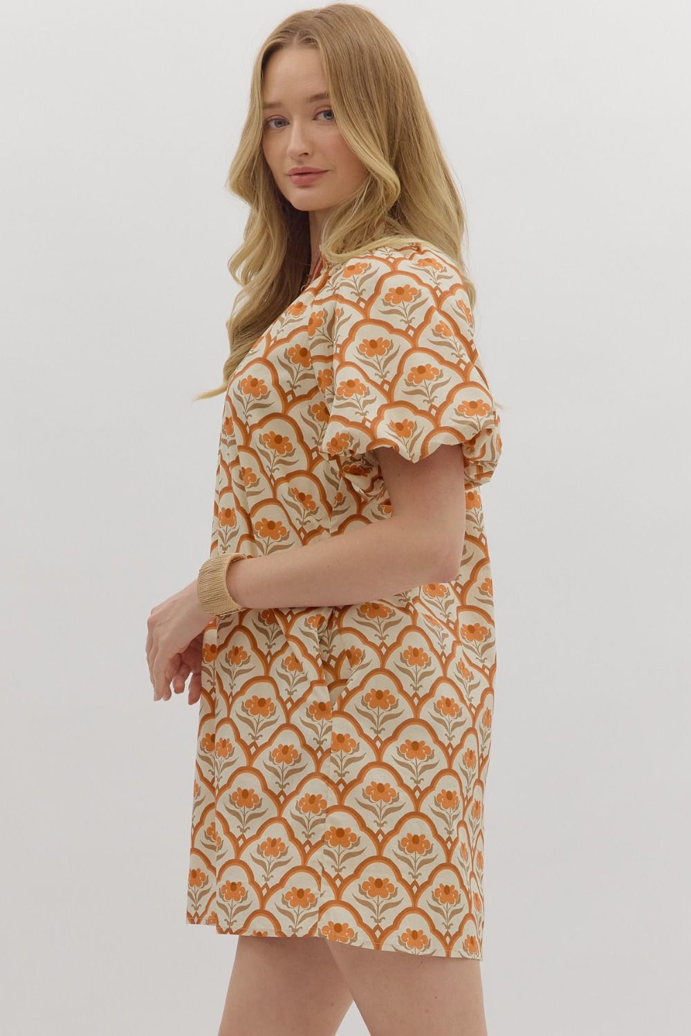 Autumn Noir Dress - Ecru