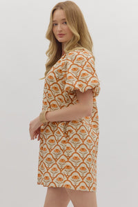 Autumn Noir Dress - Ecru