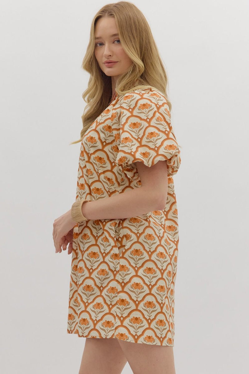 Autumn Noir Dress - Ecru