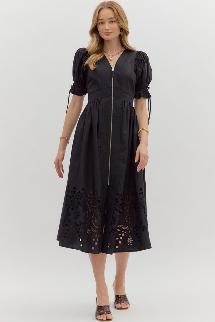 Candlelit Ambiance Dress - Black