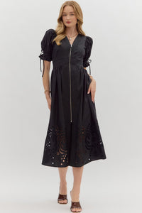 Candlelit Ambiance Dress - Black