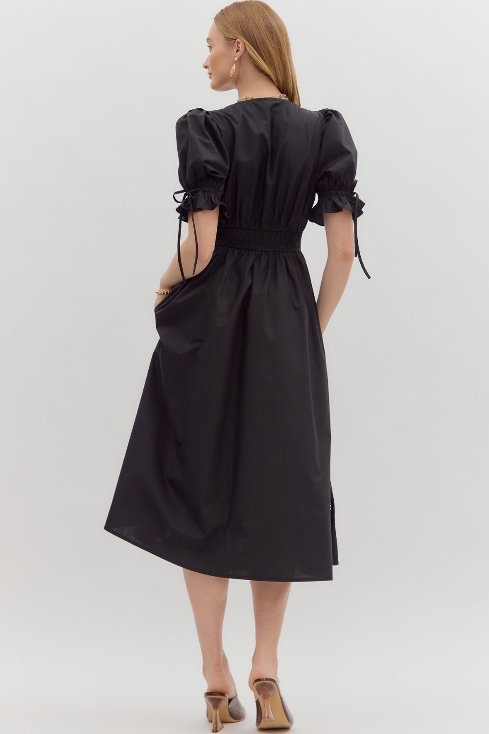 Candlelit Ambiance Dress - Black