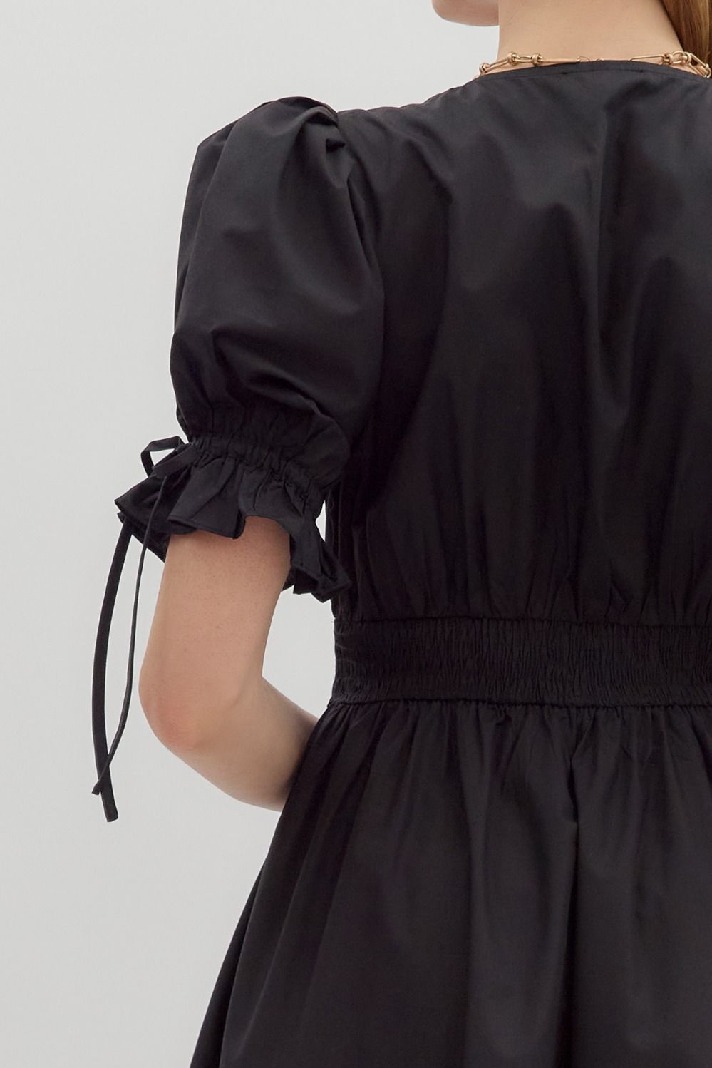 Candlelit Ambiance Dress - Black