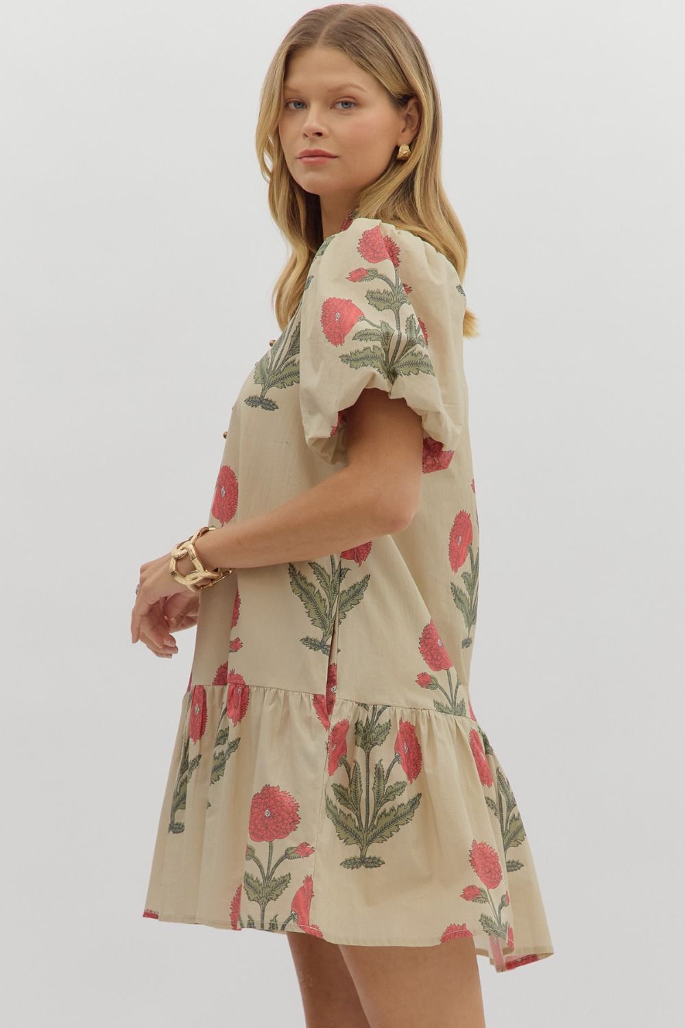 Room To Bloom Dress - Ecru