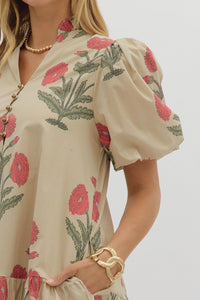 Room To Bloom Dress - Ecru