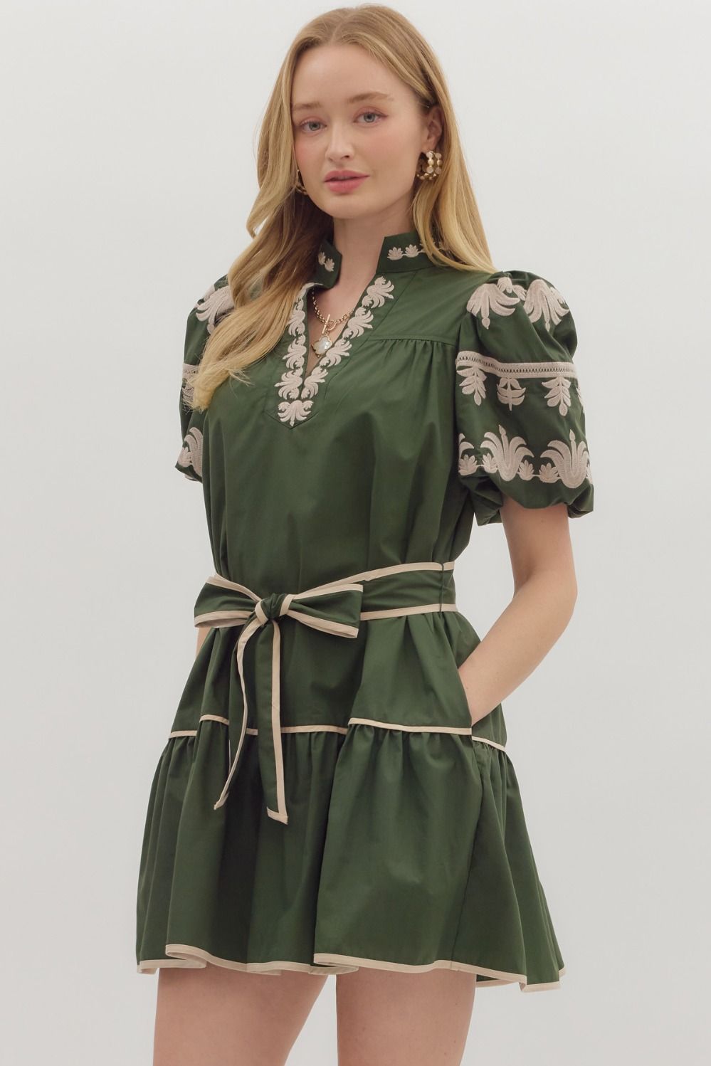 Delicate Touch Dress - Green