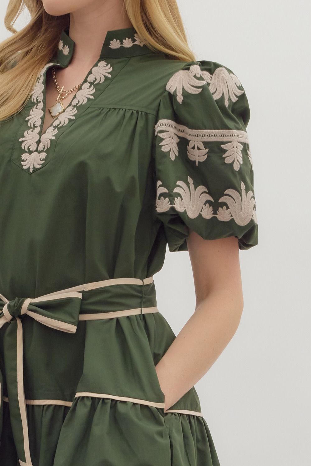 Delicate Touch Dress - Green