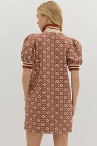 Let's Get It Started Dress - Rust