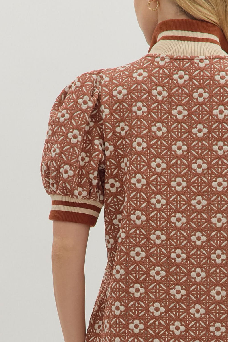 Let's Get It Started Dress - Rust