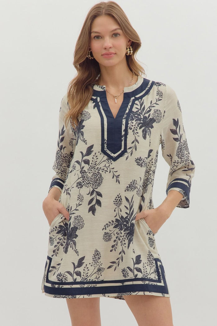 Remember When Dress - Navy