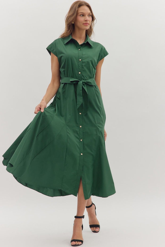Diamonds Are Forever Dress - Green
