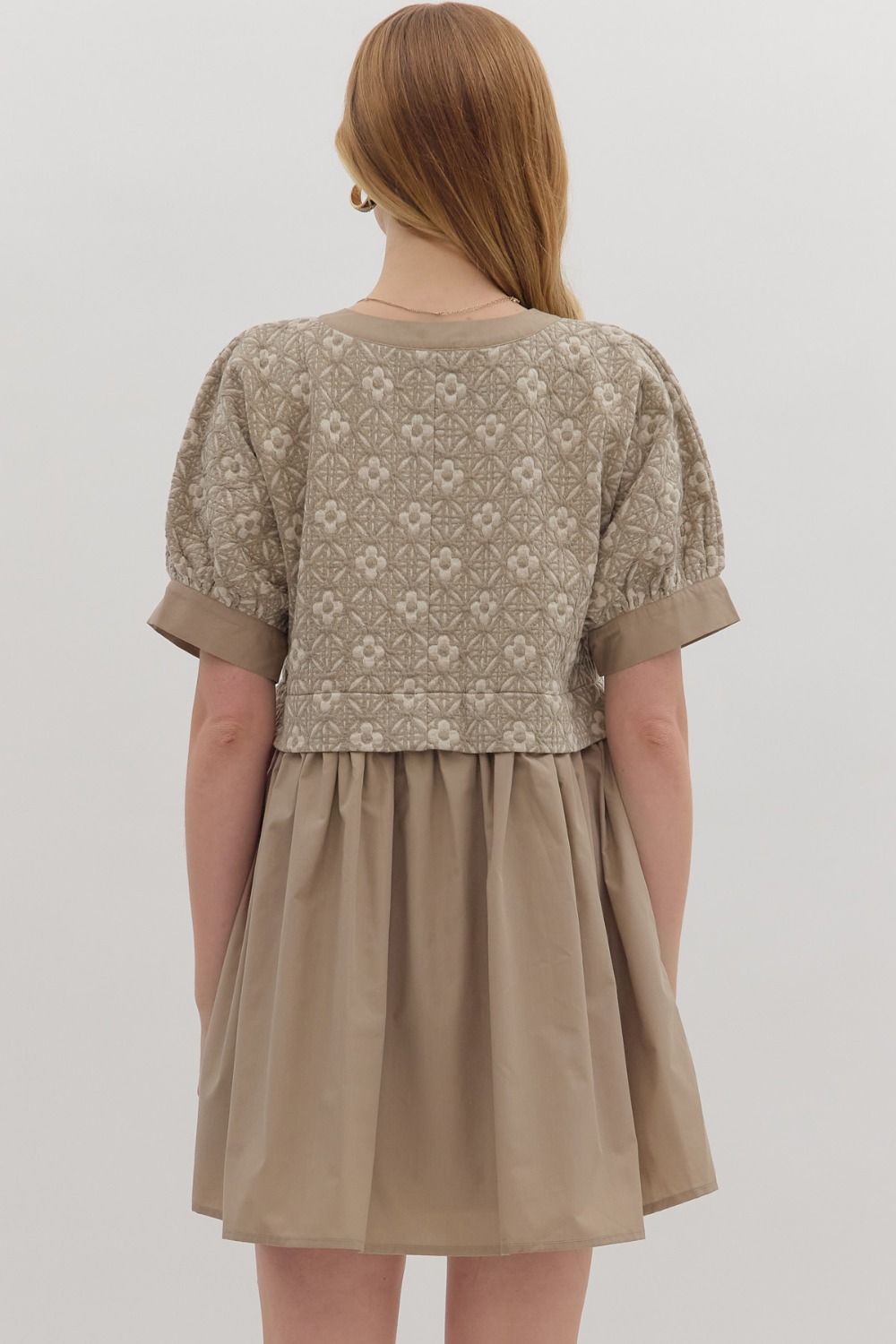 Double The Fun Dress - Mocha