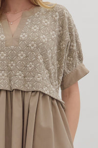 Double The Fun Dress - Mocha