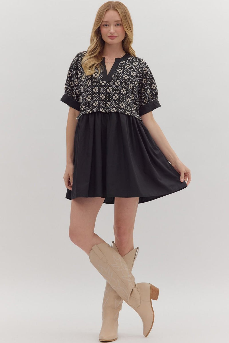 Double The Fun Dress - Black