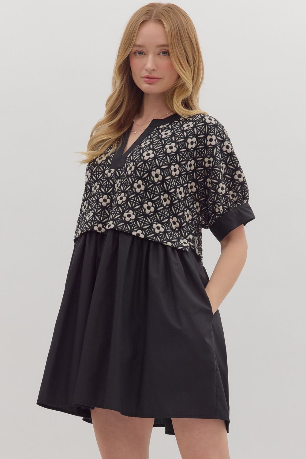 Double The Fun Dress - Black