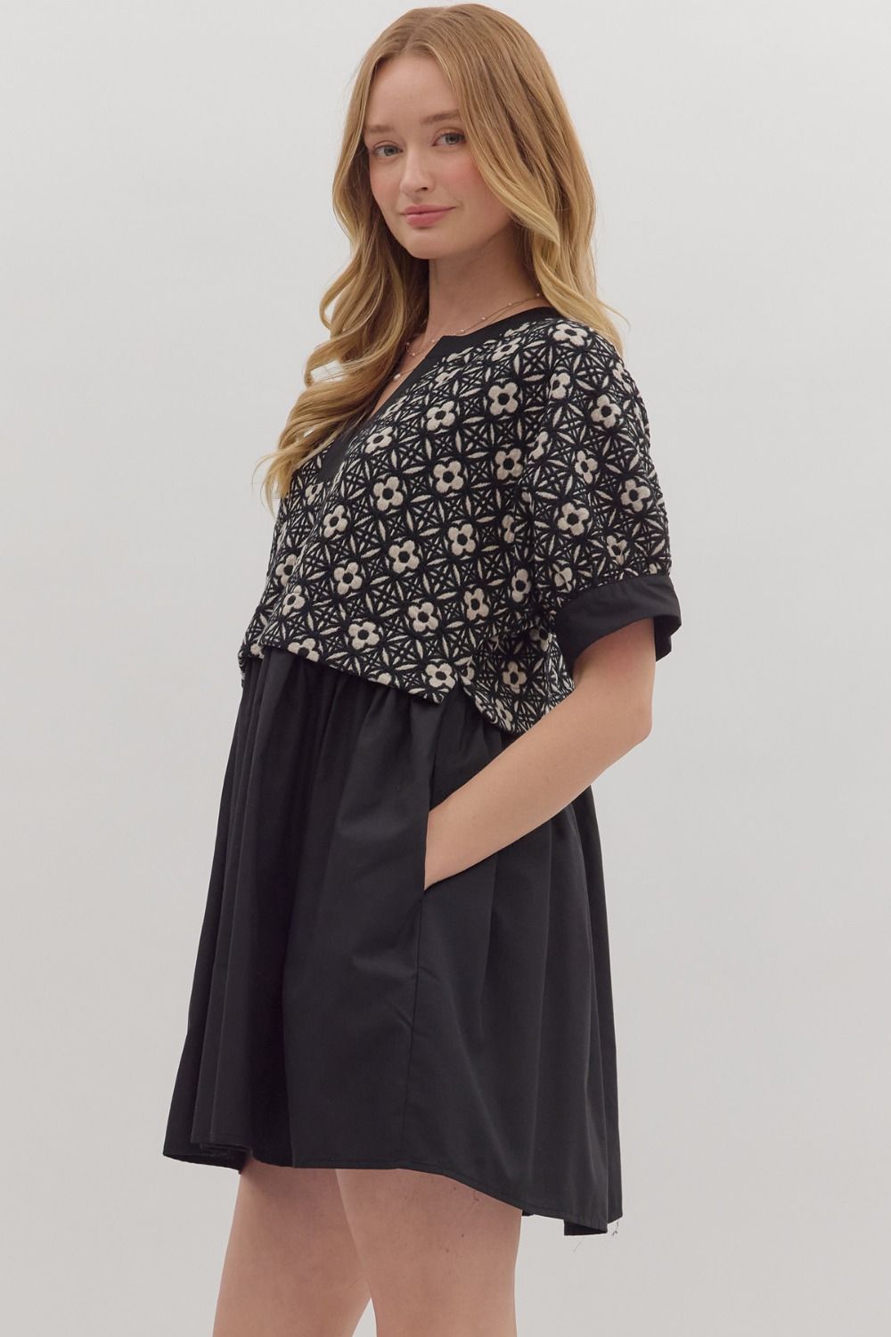 Double The Fun Dress - Black