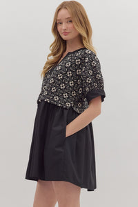 Double The Fun Dress - Black