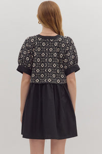 Double The Fun Dress - Black