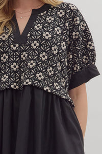 Double The Fun Dress - Black