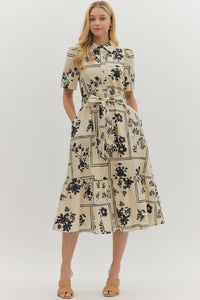 Flying First Class Dress - Cream