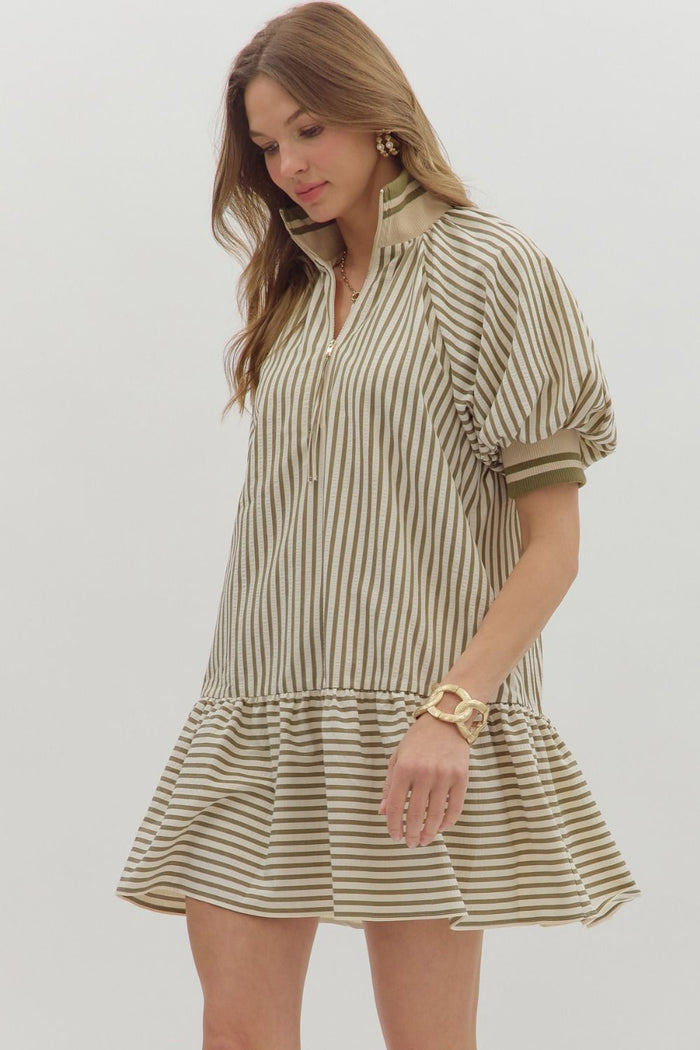 It's In The Books Dress - Olive