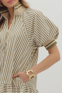 It's In The Books Dress - Olive