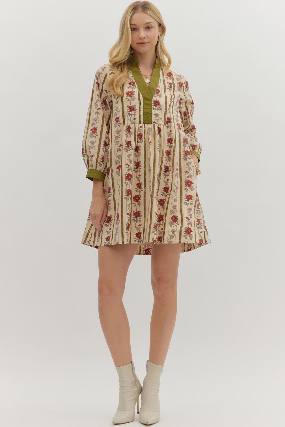 Sweet Embrace Dress - Olive