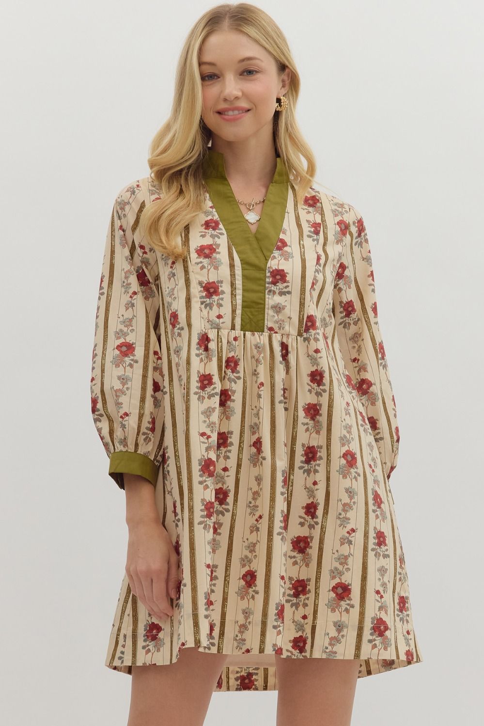 Sweet Embrace Dress - Olive