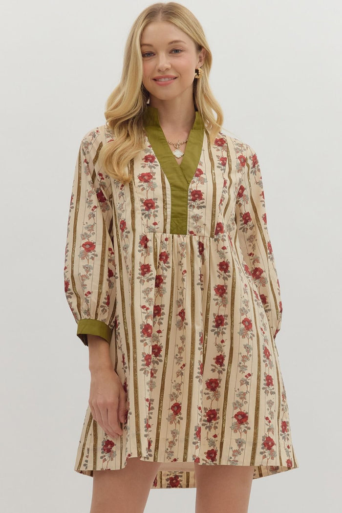 Sweet Embrace Dress - Olive