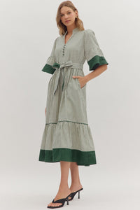 Wrapped With Love Dress - Pine