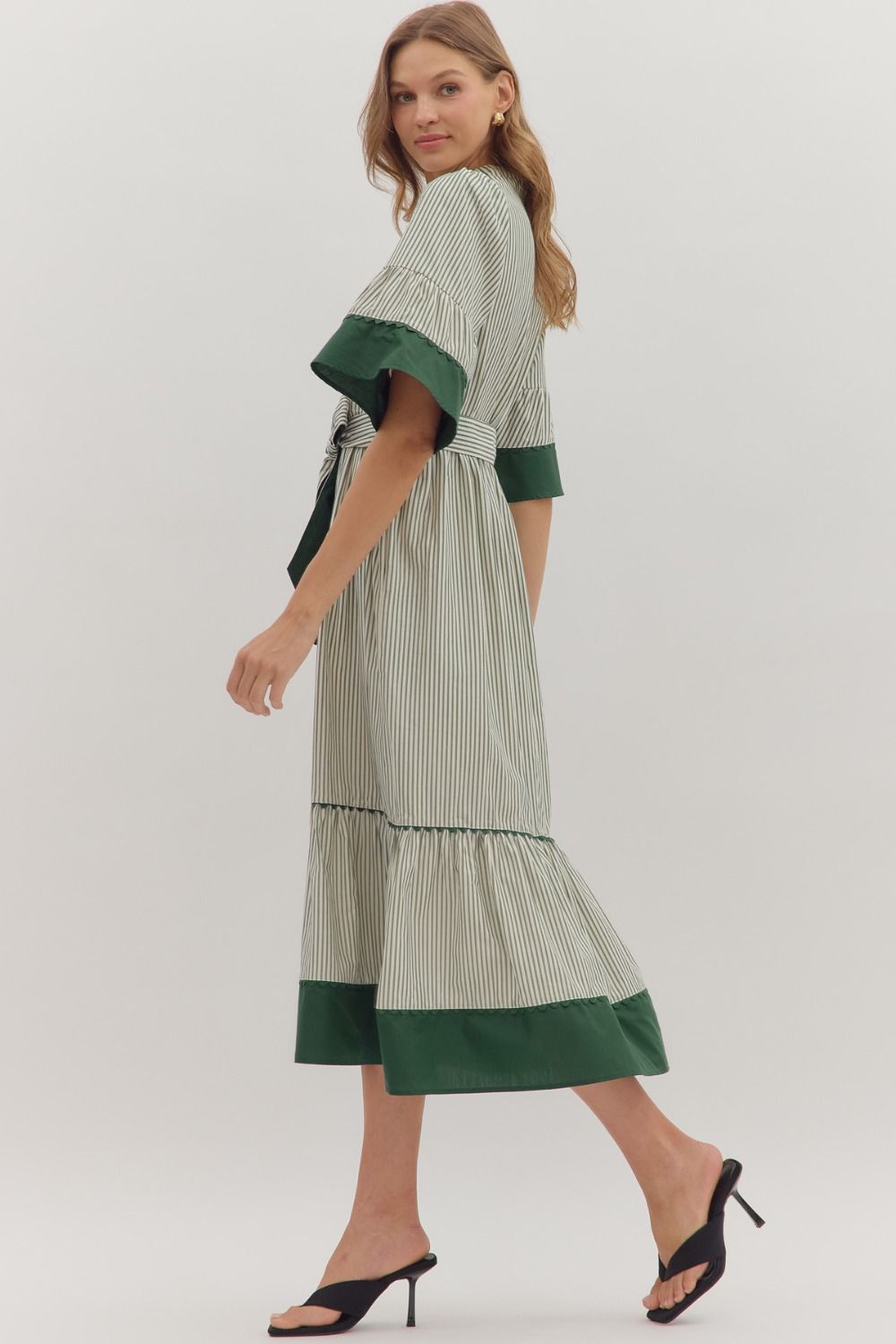 Wrapped With Love Dress - Pine