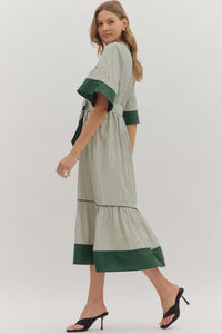 Wrapped With Love Dress - Pine