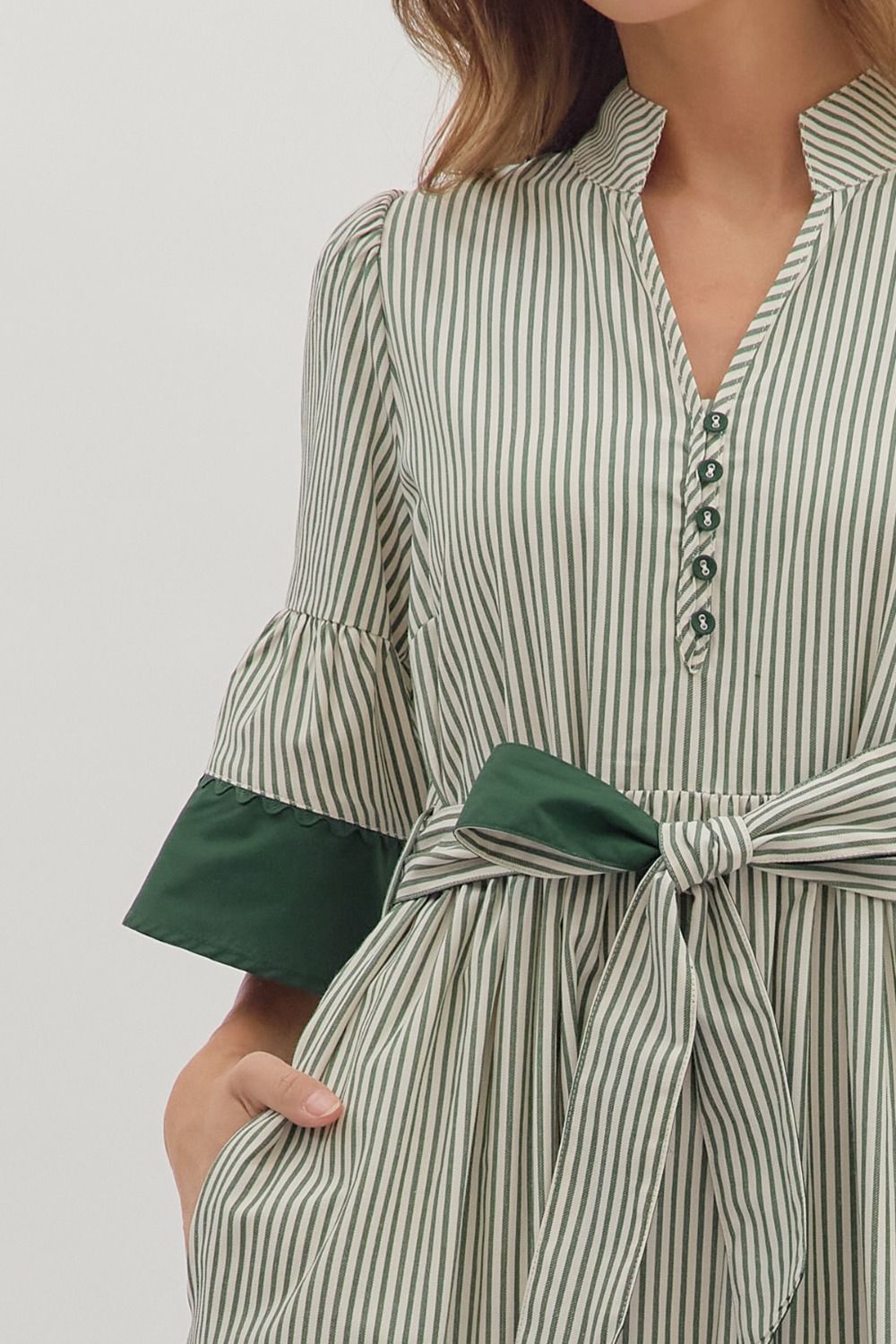 Wrapped With Love Dress - Pine