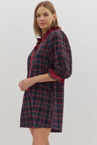 A Night Full Of Carols Dress - Navy