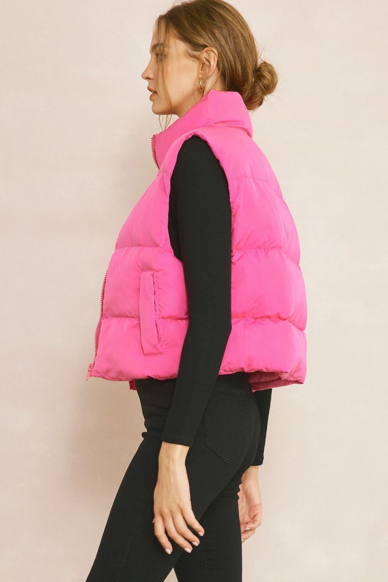 Double Down Vest - Pink