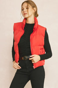 Double Down Vest - Red