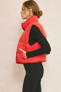 Double Down Vest - Red