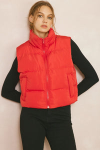 Double Down Vest - Red