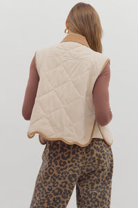 Making Waves Vest - Ecru