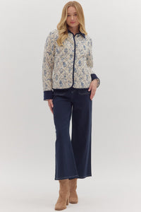 Locket Of Memories Jacket - Cream/Blue