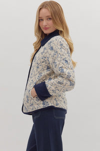 Locket Of Memories Jacket - Cream/Blue