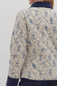 Locket Of Memories Jacket - Cream/Blue