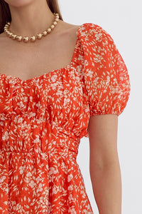 In The Weeds Romper - Red